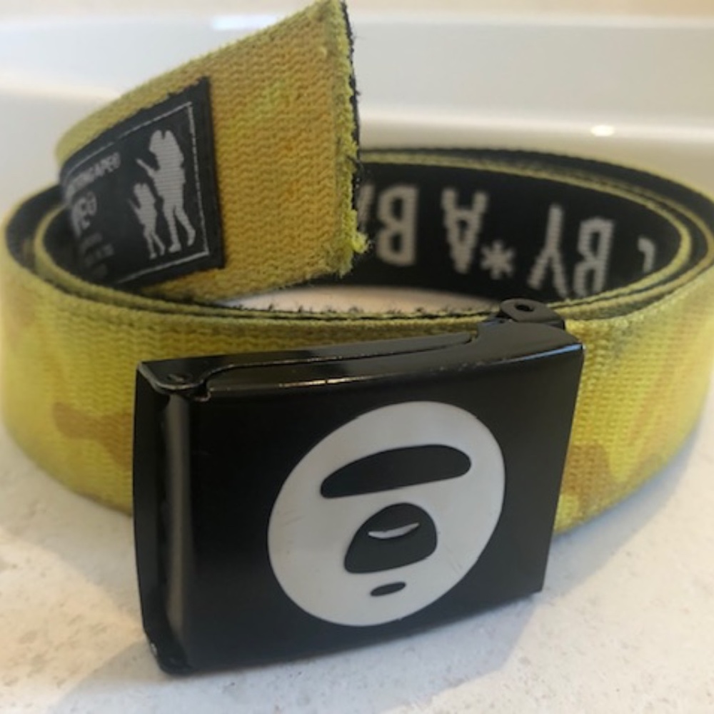 Bathing Ape Yellow Belt